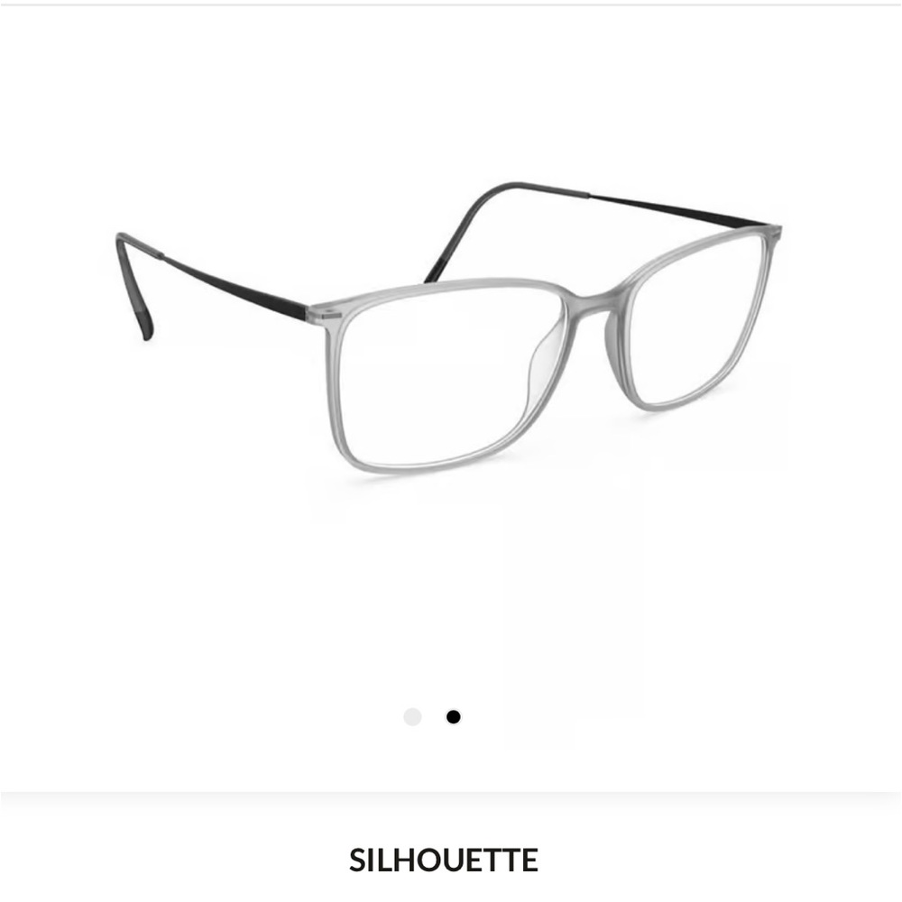 Silhouette Illusion-Lite 2932 Eyeglasses 6540 Crystal Gray Full Rim 53-17-145